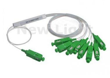 Bộ ghép PLC SAPC MINI Single Mode 1x8, FTTH PLC Loại ống nối FBT Fiber Coupler