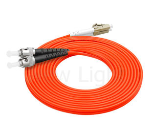 đa chế độ ST-LC kết nối dây cáp quang 3.0mm cáp đôi PVC màu cam