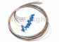 LC / UPC SM 12 Core Single Mode Fiber Optic Cáp sợi quang Codtail Fiber Pigtail