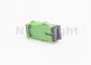 Màu xanh lá cây Adapter cáp quang FTTH SC Với vỏ bọc đệm bản lề ROSH Approved