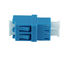 Màu xanh LC Fiber Adapter Loại thường gặp Đơn chế độ Duplex Vật liệu nhựa