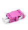 Bộ chuyển đổi quang điện OM4 màu hồng cho Duplex LC Patch dây