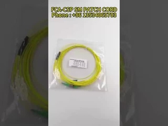 LC Unitboot OM4 Magenta Cable Duplex Optical Fiber Patch Cord 50 / 125 Loại kéo