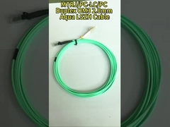 SC - SC nhiều chế độ sợi quang cáp vá duplex giày đỏ / đen OM4 50/125