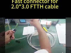 Đầu nối lắp ráp nhanh SC UPC màu xanh cho dây bọc dùng trong khung phân phối