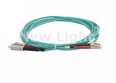 PVC Xanh đôi Duplex quang sợi Patch Cord LC SC OM3 Đa 50/125 Đối với hệ thống CATV