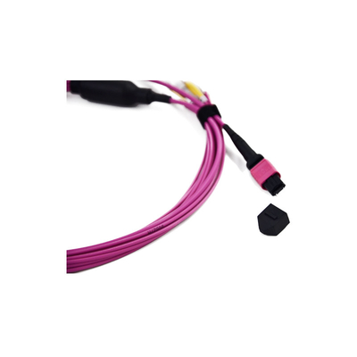 Mua MM / SM 10 GB OM3 MPO đến LC Cáp sợi quang 0,9mm Fanout Patch Cables online manufacture