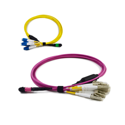 Mua Cáp MTP PDL MPO thấp nhỏ gọn MTP / MPO - LC Fan Out QSFP Cáp nhảy sợi quang online manufacture