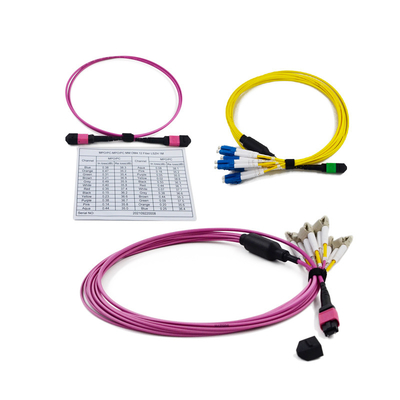 Mua Suy hao chèn thấp 3.0mm MPO vào LC Cassette 12 24 Cáp quang MPO MTP online manufacture