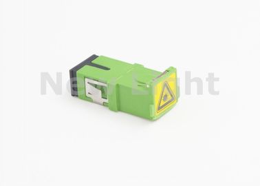 Mua Màu xanh lá cây Adapter cáp quang FTTH SC Với vỏ bọc đệm bản lề ROSH Approved online manufacture