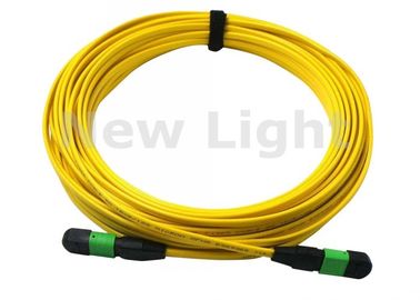 Mua Cáp MTP màu vàng MPO APC <0.3dB 3 mét 12 lõi / 24 lõi MPO TO MPO Cable online manufacture