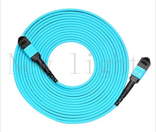 Mua Màu xanh lam MPO - MPO Cáp quang Cáp quang Cáp Quang Vải PVC / LSZH Chế độ Đa online manufacture