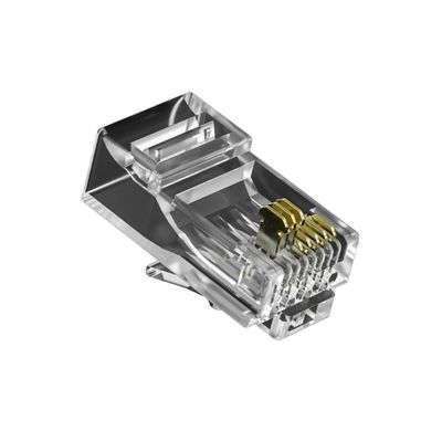 Mua Đầu nối Ethernet RJ45 mạ vàng cao cấp với đuôi có che chắn và được Fluke phê duyệt cho mạng CAT6/CAT7 online manufacture