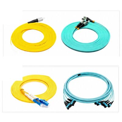 Mua Dây nối cáp quang OS2 Single Mode và OM4 Multimode với đầu nối SC LC cho Trung tâm dữ liệu và Mạng FTTH online manufacture