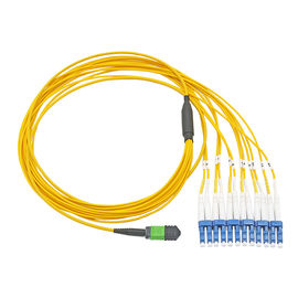 Mua G652D LSZH Cáp quang đôi chế độ đơn MPO / MTP Dây trung kế 8/12/24 Lõi online manufacture