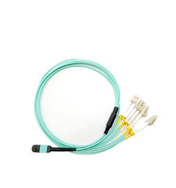 Mua Cáp 12 lõi MPO MTP Cáp quang OM3 Mpo To Lc Breakout Dây CE Chứng nhận ISO online manufacture