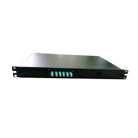 Mua Khung phân phối sợi quang màu đen 1U 19 '' Giá treo bảng điều khiển ruy băng 16C / 32C online manufacture