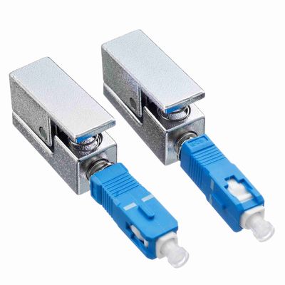 Mua SC Fiber Bare Adapter với vật liệu kim loại UPC và hình vuông cho mạng FTTH FTTB online manufacture