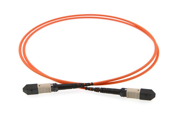 Mua MPO MTP Cable MPO Patch Cord với 8 / 12 / 24 Fiber Core Độ dài tùy chỉnh và mất tích chèn thấp online manufacture