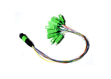 Mua 0,9mm 12 Quạt sợi ra Dây nối quang / Mô-đun đơn giản MPO APC Nam TO SC APC online manufacture