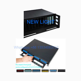 Mua Bảng điều khiển sợi quang màu đen 1U 2U 3U Kích thước tiêu chuẩn Cổng LC / SC / ST / FC online manufacture