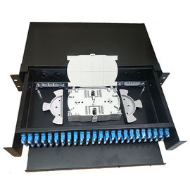 Mua 2U 48 / 96F Kéo Sc Lc 19 Bảng điều khiển sợi quang Giá đỡ Trung tâm dữ liệu quản lý cáp online manufacture
