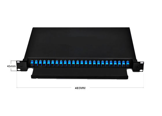 Mua 19 Inch Slide-out Drawer Fiber Optic Patch Panel với 12/24/48/72/96 Capacity Fiber cho Trung tâm dữ liệu online manufacture