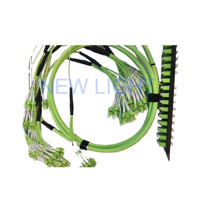 Mua 12 lõi nữ MPO đến LC Fanout Fiber Optic Patch Cord với đường kính 3,0mm MPO MTP Cable online manufacture