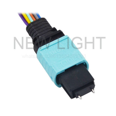 Mua MTP Phụ nữ đến LC MPO MTP Cable 8-Strand Breakout OM3 50μm Plenum Định giá cho mạng công suất cao online manufacture
