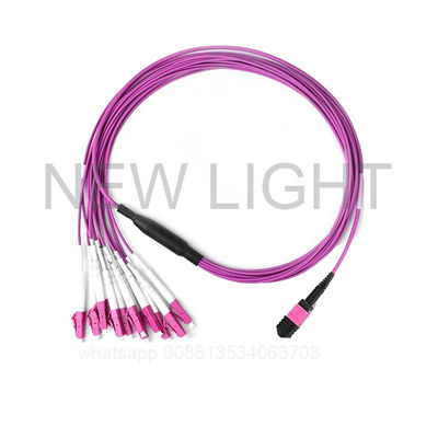 Mua Industrial 12 Core OM4 LSZH MPO MTP Cable cho mạng Ethernet tốc độ cao online manufacture