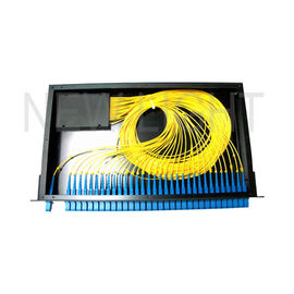 Mua 1 * 8 1 * 16 1 * 32 Các loại bộ chia sợi quang 19 inch / Hộp chia tách sợi quang gắn trên giá online manufacture