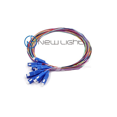 Mua 10G Tốc độ 12 Core Loose Buffer Multimode Fiber Optic Pigtail với các đầu nối LC ST SC online manufacture