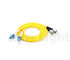 LC - LC Single Mode 9/125 Cáp quang PVC màu vàng Sợi đôi 2.0 / 3.0 mm