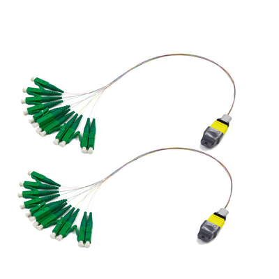 Multimode MPO - Dây vá sợi quang 8LC Suy hao chèn thấp 3.0mm 50/125