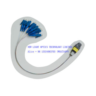 8 lõi OM3 Multimode MPO MTP Cable với cực nữ B cho truyền dữ liệu tốc độ cao