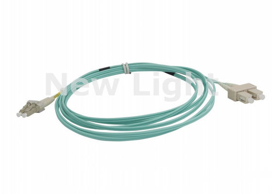 3 mét LC-SC Multimode Duplex Fiber Optic Patch Cable cho truyền dữ liệu tốc độ cao