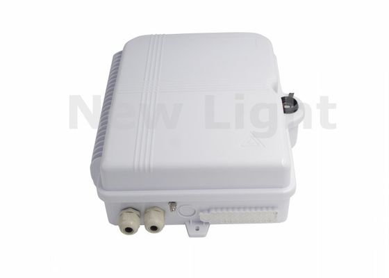 White 48 Port Wall Mountable Fiber Optic Termination Box với bảo vệ IP65 cho mạng FTTH