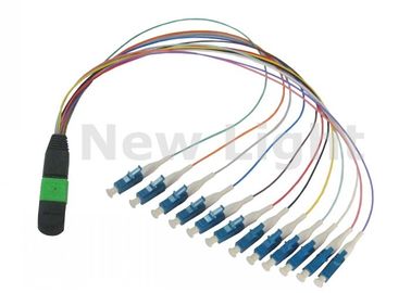 Truyền thông dữ liệu Mạng MPO / MTP TO LC Cáp / Cáp quang 12 lõi