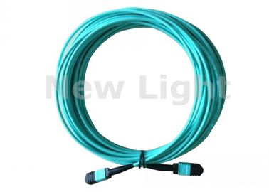 24 lõi / 12 lõi MPO MTP cáp APC <0.3dB Green Single Mode Fiber Jumpers