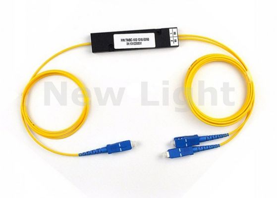 Động thái đơn SC UPC MINI PLC 1x2 Fiber Optic Splitter cho các ứng dụng đầu ra mật độ cao