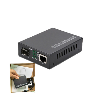 Giao hàng an toàn 10/100/1000M Fiber Optical Media Converter LC Interface với Tx1550nm Mô tả