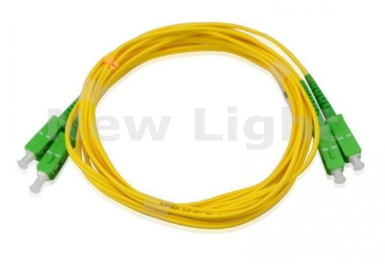 Dây nối quang FTTH SC APC đường kính 2.0mm, Chế độ đơn, Hai sợi, Cáp quang 3 mét