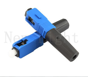 ISO UPC Model Quick Connector nối 90N Độ bền kéo cho cáp 0.9 / 2.0 / 3.0