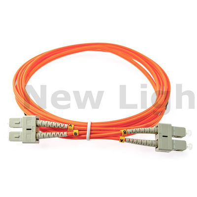 3 mét SC-SC Multi Mode Duplex Fiber Patch Cord OM2/OM3/OM4 50/125 2.0 Cable