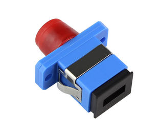 SC - FC / ST Bộ chuyển đổi cáp quang Vật liệu nhựa / kim loại Low Insertion Loss For Cable