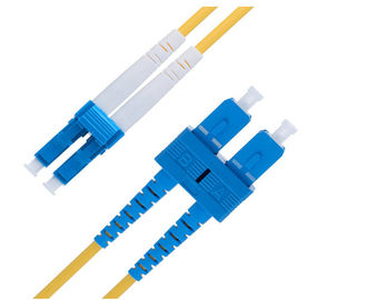 Duplex 9 Ft LC đến SC Single Mode Cáp Patch Cáp 2.0 Mm OS1 Series