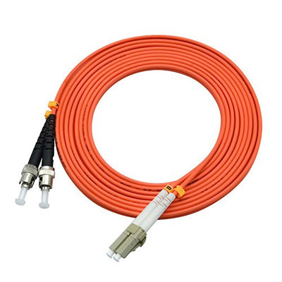 850 Dài sóng LC đến ST Duplex Optical Fiber Patch Cord với Jacket LSZH để truyền dữ liệu tốc độ cao
