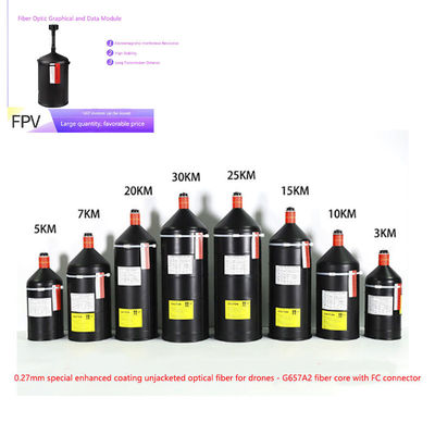 Cáp quang UAV cấp quân sự với truyền dữ liệu tốc độ cao, Sợi đơn mode và Vỏ hợp kim nhôm cho các hoạt động quốc phòng