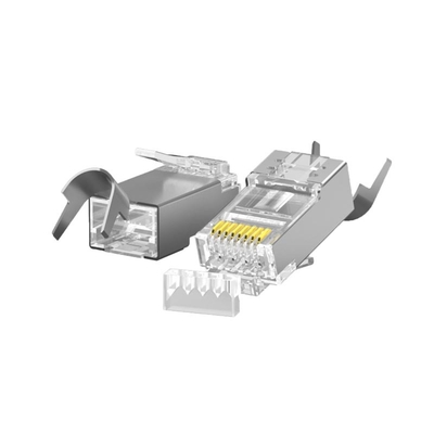 Các kết nối CAT7 có độ bảo vệ cao tốc độ với giày kim loại - Được thử nghiệm fluke, độ trễ thấp