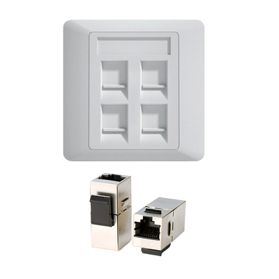 CAT7 Keystone Socket 10Gbps - Slim Profile for Data Centers (UL 94V-0 Fire Rating) công tắc tường điện